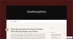 Desktop Screenshot of charhumphries.wordpress.com