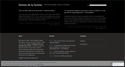 Desktop Screenshot of femmedelafemme.wordpress.com