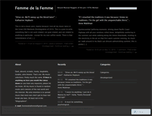 Tablet Screenshot of femmedelafemme.wordpress.com