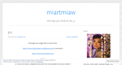 Desktop Screenshot of miartmiaw.wordpress.com