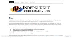 Desktop Screenshot of independentportfolioservices.wordpress.com
