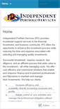 Mobile Screenshot of independentportfolioservices.wordpress.com
