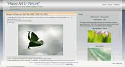 Desktop Screenshot of macroartinnature.wordpress.com