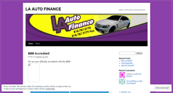 Desktop Screenshot of laautofinance.wordpress.com