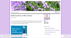 Desktop Screenshot of mathmomblog.wordpress.com