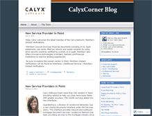 Tablet Screenshot of calyxcorner.wordpress.com