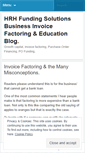 Mobile Screenshot of hrhfundingsolutionswebblog.wordpress.com