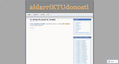 Desktop Screenshot of aldarriktudonosti.wordpress.com