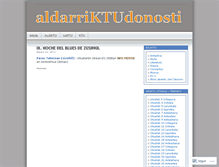 Tablet Screenshot of aldarriktudonosti.wordpress.com