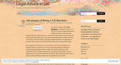 Desktop Screenshot of legaladviceinuk.wordpress.com