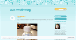 Desktop Screenshot of loveoverflowing.wordpress.com
