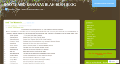 Desktop Screenshot of bootsandbananas.wordpress.com