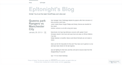 Desktop Screenshot of epltonight.wordpress.com