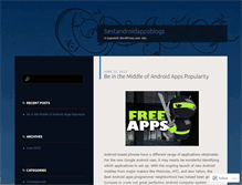 Tablet Screenshot of bestandroidappsblogs.wordpress.com