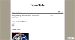 Desktop Screenshot of demetole.wordpress.com