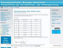 Tablet Screenshot of forumstatistik.wordpress.com