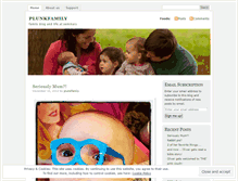 Tablet Screenshot of plunkfamily.wordpress.com