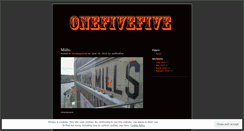 Desktop Screenshot of onefivefive.wordpress.com