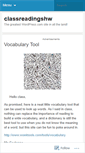 Mobile Screenshot of classreadingshw.wordpress.com