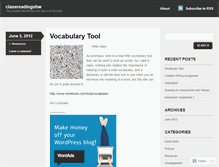 Tablet Screenshot of classreadingshw.wordpress.com
