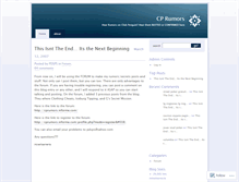 Tablet Screenshot of cprumors.wordpress.com