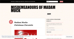 Desktop Screenshot of misdemeanoursofmadammuck.wordpress.com