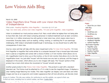 Tablet Screenshot of lowvision.wordpress.com