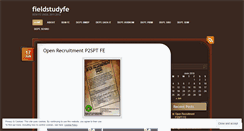 Desktop Screenshot of fieldstudyfe.wordpress.com