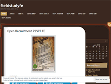 Tablet Screenshot of fieldstudyfe.wordpress.com