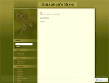 Tablet Screenshot of kira2629.wordpress.com