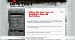 Desktop Screenshot of gaiafightshunger.wordpress.com