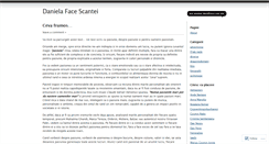 Desktop Screenshot of danielafacescantei.wordpress.com
