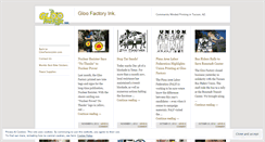 Desktop Screenshot of gloofactoryink.wordpress.com