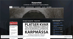 Desktop Screenshot of karpverket.wordpress.com