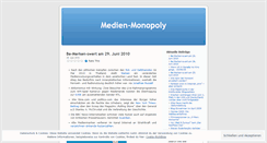 Desktop Screenshot of medienmonopoly.wordpress.com