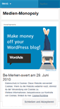 Mobile Screenshot of medienmonopoly.wordpress.com