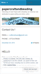 Mobile Screenshot of papercraftandbeading.wordpress.com