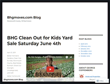Tablet Screenshot of bhgmoves.wordpress.com