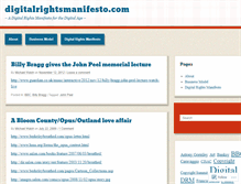 Tablet Screenshot of digitalrightsmanifesto.wordpress.com