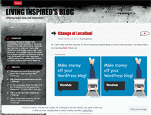 Tablet Screenshot of livinginspiredinfo.wordpress.com