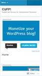 Mobile Screenshot of cufp.wordpress.com