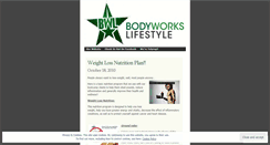 Desktop Screenshot of bodyworkslifestyle.wordpress.com