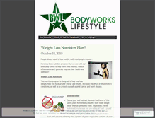 Tablet Screenshot of bodyworkslifestyle.wordpress.com