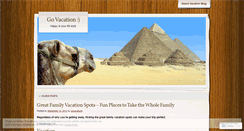 Desktop Screenshot of govacations.wordpress.com