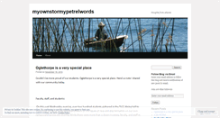 Desktop Screenshot of myownstormypetrelwords.wordpress.com