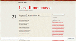 Desktop Screenshot of liisamimosa.wordpress.com