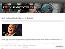 Tablet Screenshot of feministadventures.wordpress.com