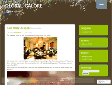 Tablet Screenshot of globalgalore.wordpress.com