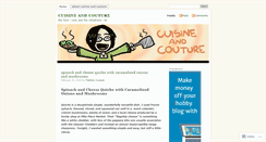Desktop Screenshot of cuisineandcouture.wordpress.com
