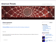 Tablet Screenshot of americanthreats.wordpress.com